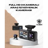 Aydogan's Wi-Fi Bağlantılı Full Hd Araç Kamera Seti 3 Kameralı Park Koruma ve Döngü Kayıt - 1 - Renkli