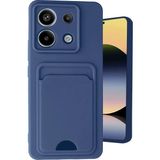 Aydogan's Xiaomi Redmi Note 13 Pro 5g Kılıf Kelvin Kartvizitli Silikon - Lacivert - Ahşap