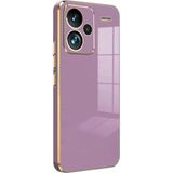 Aydogan's Xiaomi Redmi Note 13 Pro Plus Kılıf Volet Silikon - Mor - Ahşap