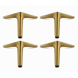 Aydos 4 Adet 12 Cm Mat Antik Sarı Metal Mobilya Ayağı Modern Tasarım Koltuk Dolap Ayağı
