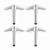Aydos 4 Adet 15 Cm Krom Metal Mobilya Ayağı Dayanıklı Şık Koltuk Dolap Sehpa Ayağı Modern Tasarım
