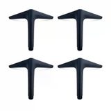 Aydos Metal Ayak 4 Adet 15 Cm Mat Siyah Kanepe Ayağı Sağlam Şık Tasarım Koltuk Dolap Mobilya Ayağı