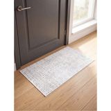 Ayduran Halı Classi Bambu Saten Kaymaz Tabanlı Kapı Giriş Paspası Yıkanabilir Antre Hol Halısı - Gri - 80 x 300 cm