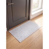 Ayduran Halı Classi Bambu Saten Kaymaz Tabanlı Kapı Giriş Paspası Yıkanabilir Antre Hol Halısı - Kahverengi - 60 x 100 cm