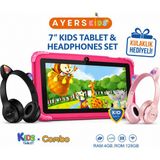 Ayers 7 Inç Çocuk Tableti 4gb Ram 128GB Kılıflı, Ebeveyn Kontrollü, Eğitici Oyun Dayanıklı Çocuk Tableti - Kırmızı