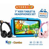 Ayers 7 Inç Çocuk Tableti 4gb Ram 128GB Kılıflı, Ebeveyn Kontrollü, Eğitici Oyun Dayanıklı Çocuk Tableti - Mavi