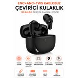 Ayers AI Çeviri Destekli Kablosuz Kulaklık, ANC + ENC + TWS Bluetooth 6.0 Kulak İçi Earbuds, IPX4, Oyun Modu, Müzik Modu, Çift Mikrofon, USB-C Şarj, Dokunmatik Kontrol, Siri ve Google Asistan Destekli