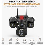 Ayers Akıllı Güvenlik Kamerası, Mobil Uygulama ile Uzaktan Kontrol Destekli Ev ve Kapı Önü Kamerası, Hareket Algılandığında Bildirim Gönderme, Karşılıklı Sesli Iletişim, Düşük Işıkta Görüş, Video Kaydı - Siyah
