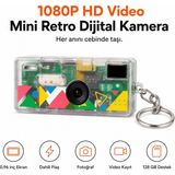 Ayers G6 Premium Thumb Mini Şeffaf Beyaz Retro Dijital Fotoğraf Makinesi