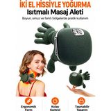Ayers Isıtmalı Boyun ve Omuz Masaj Aleti, Iki El Hissi Veren Yoğurma Başlıklı, Ayarlanabilir Askılı, Tek Tuş Kontrollü, Boyun, Omuz, Bel ve Bacak Için Taşınabilir Masaj Cihaz - Yeşil