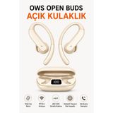 Ayers OWS Açık Kulak Bluetooth Kulaklık, AI Akıllı Çeviri Destekli Kablosuz Kulaklık, ANC+ENC Gürültü Azaltma Teknolojisi, BT 5.4, Dijital Göstergeli Şarj Kutulu Premium Kulaklık