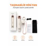 Ayers Premium Yeni Nesil Jet Hava Akış Tasarımlı Boyun Askılı Şarjlı Mini Fan, İkonik Halka Başlıklı USB Şarjlı Taşınabilir Kişisel Vantilatör, Ev Ofis ve Seyahat Uyumlu Serinletici Fan Seti