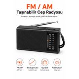 Ayers Taşınabilir Pilli FM/AM Cep Radyosu, Güçlü Çekimli Teleskopik Antenli Çift Bantlı Mini El Radyosu, Kulaklık Girişli Analog Frekans Ayarlı Deprem Çantası, Seyahat ve Günlük Kullanım Radyosu