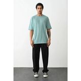 Ayessa Erkek Tişört Düz Basic Penye Yazlık Bisiklet Yaka Kısa Kol T-Shirt - Mint Yeşili Açık Mavi - 2xl - 12FS-Açık Mavi