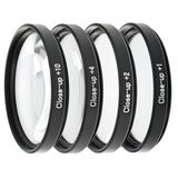 Ayex 49mm Close-Up Filtre Seti – 4’lü (+1, +2, +4, +10) | Optik Cam, Metal Çerçeve, Taşıma Çantalı | DSLR ve Aynasız Makineler ile Uyumlu