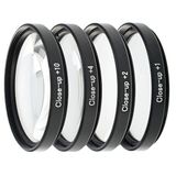 Ayex 49mm Close-Up Optik Cam - Metal Çerçeve - Taşıma Çantalı Filtre Seti - 4’lü