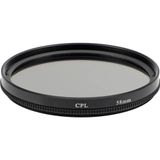 Ayex 58mm CPL Polarize Filtre – Dairesel (Circular) Polarizasyon, Yansıma Önleyici, Metal Çerçeve