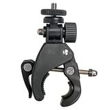 Ayex AX-BM02 Sabitleme Kelepçesi, 1/4'' Vida Bağlantılı, 16-36 mm Gidon/Boru/Tripod Uyumlu, 180° Ayarlanabilir Açı, Hızlı Kilitli Kamera ve Aksiyon Kamera Mount