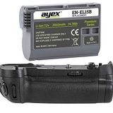 Ayex AX-D500 Battery Grip (Nikon D500 ile uyumlu) + 1 Adet EN-EL15 Batarya