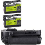 Ayex AX-D7100 Battery Grip + 2 Ad. EN-EL15B Batarya, Nikon D7200, D7100 İçin