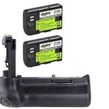 Ayex Canon 5D Mark Iv İçin Ax-5D4 Battery Grip + 2 Adet Lp-E6 Batarya