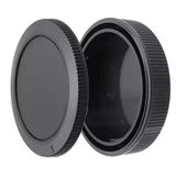 Ayex Canon R Serisi Uyumlu Gövde Kapağı + RF Lens Arka Kapak Seti – EOS R, R5, R6, R7, R10, RP, R8 Uyumlu – Lens ve Sensör Koruma Kapağı