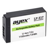 ayex LP-E17 Batarya – Canon EOS RP, R100, R50, R8, 77D, 750D, 760D, 800D, 850D, M3, M5, M6 Mark II ile Uyumlu