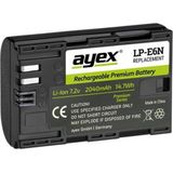 Ayex LP-E6N Canon EOS R, R5, R6, 90D, 80D, 70D, 60D, 7D, 6D, 5D Mark II, III, IV Uyumlu Batarya