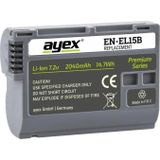 Ayex Nikon D7200, D7100, D7000, D800, D810, D600, D610 İçin En-El15 Batarya