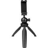 Ayex Pocket M2T Mini Masaüstü Tripod + Telefon Tutucu | 19cm Yükseklik, 2,5kg Kapasite, 360° Döner Kafa