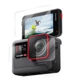 Ayex Temperli Cam Ekran Koruyucu Film Kiti Insta360 Ace/Ace Pro için – Ön Ekran, Arka Ekran ve Lens Koruyucu, 9H Sertlik, 2.5D Kavisli Yüzey