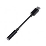 Ayex Type-C İçin 3.5Mm Kulaklık Ve Mikrofon Adaptörü Siyah