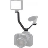 Ayex V Bracket Dslr Makinalar İçin Üç Grişli Flaş Led, Mikrofon Tutucu