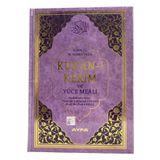 Ayfa Basın Yayın Ayfa Mühürlü Orta Boy Lila Kuran-ı Kerim Mealli