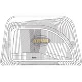 Ayfar Far Camı Renault Express 1994 Sol