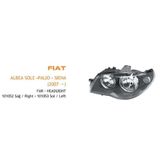 Ayfar Far Sağ Motorlu Fıat Albea Sole -2005-2007- Içi Siyah (Koli Ad 4)