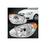 AYFAR Hyundai Accent Era Sağ Sol Ön Far Takımı Manuel 2006-2009 Sarı Sinyalli Uyumlu