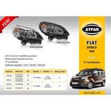 Ayfar Matrixzn Far Sağ Motorlu Krom Çerçeveli Fiat Doblo 15 -