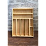 ayfiwood 30x40 Cm Ahşap Kaşıklık Çekmece İçi Yemek Takımı Ve Servis Gereçleri Düzenleyici Organizer