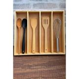 ayfiwood 45x40 Cm Ahşap Kaşıklık Çekmece İçi Kepçe Maşa Ve Servis Gereçleri Düzenleyici Organizer