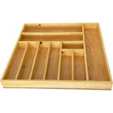 Ayfiwood 50X45 cm Kaşık, Çatal, Bıçak, Kepçe Organizer Çekmece Düzenleyici Mutfak Gereçleri Düzenleyici - Ahşap