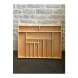 ayfiwood 60x45 Cm Ayfiwood Ahşap Kaşıklık Çekmece İçi Yemek Takımı Ve Servis Gereçleri Düzenleyici Organizer