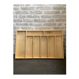 ayfiwood 75x45 Cm Ayfiwood Ahşap Kaşıklık Çekmece İçi Kepçe Maşa Ve Servis Gereçleri Düzenleyici Organizer