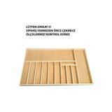 ayfiwood 75x45 Cm Ayfiwood Ahşap Kaşıklık Çekmece İçi Yemek Takımı Ve Servis Gereçleri Düzenleyici Organizer