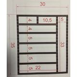 Ayfiwood Kaşıklık Çekmece Içi Doğal Ahşap 9 Bölmeli Kaşık, Çatal, Bıçak Organizer 40X35-2 - 35 cm