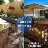 Ayg Home 1 X 2,50 Metre Hasır Kamış Balkon Ve Bahçe Çiti Bambu Çit Dekorasyon