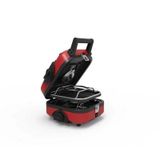 Aygaz Çift Gözlü Katlanabilir Kartuşlu Kamp Ocağı - Taşınabilir, 2.3 Kw Güçlü, Çay-kahvaltı İçin İdeal, Çok Amaçlı Izgara Plakalı Gazlı Ocak Kırmızı - Siyah