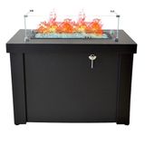Aygaz Lhotse 960 GB Dış Mekan Isıtıcı, Şömine Görünümlü, Cam Boncuklı Alev Haznesi, Gazlı Dış Mekan Isıtıcı, Gaz Kontrolü, Ayarlanabilir Ayaklar, Kılıf Dahil, Siyah