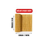 AYGHOME 70 Cm X 7 Metre Doğal Kamış Hasır Çit - Bahçe Çiti | Balkon Çiti - Gölgelik Çit-Bambu Görünümlü Çit