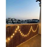 AYGHOME 90 Cm x 6 Metre Hasır Kamış Balkon Çiti Bahçe Çiti Hasır Çit Gölgelik Dekorasyon